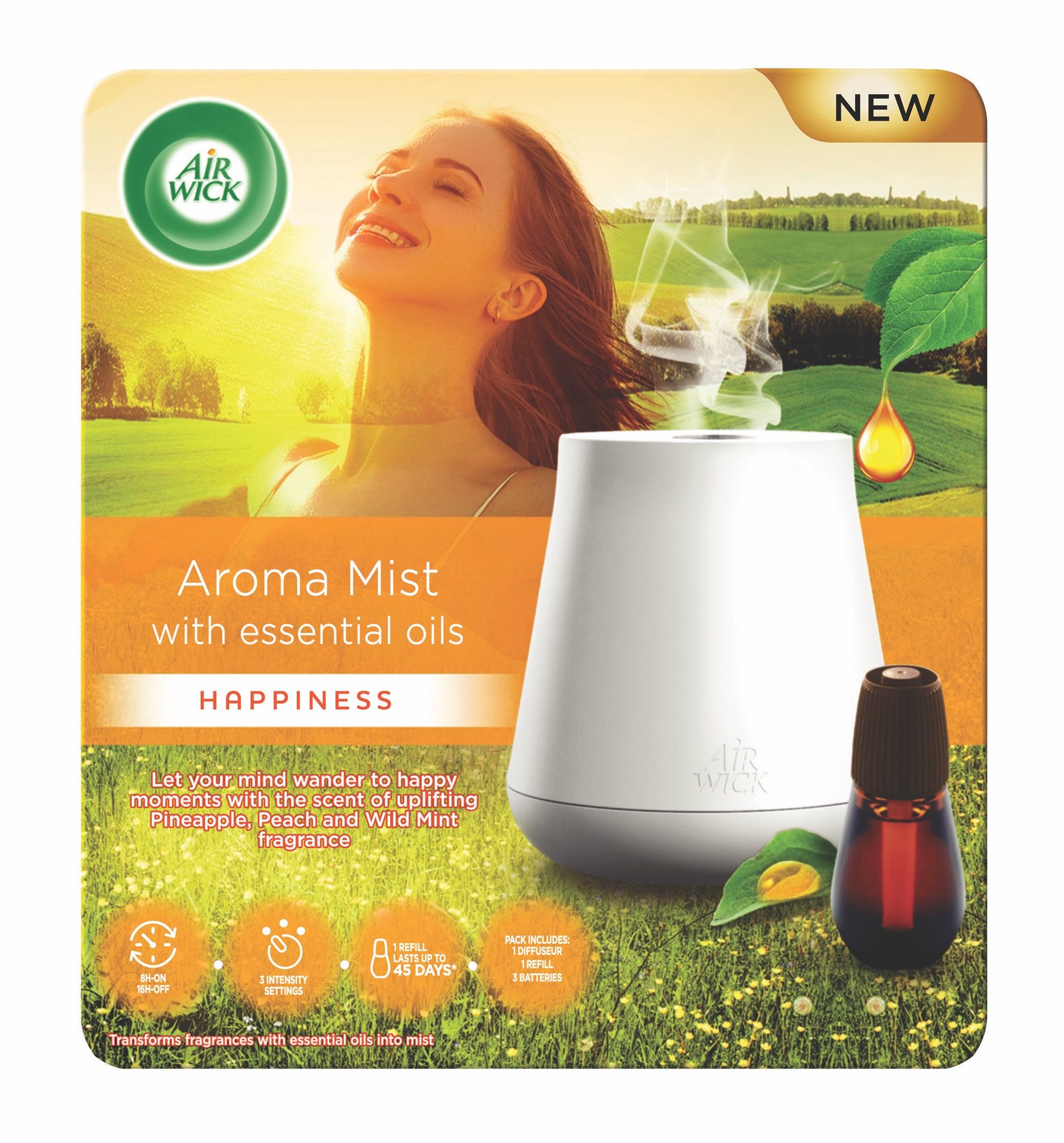 Aroma vaporizér + náplň - Šťastné chvilky